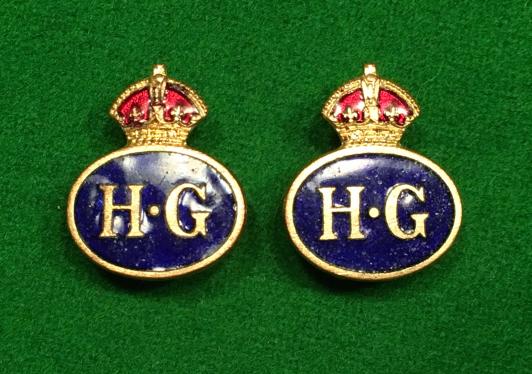 Home Guard lapel badges.